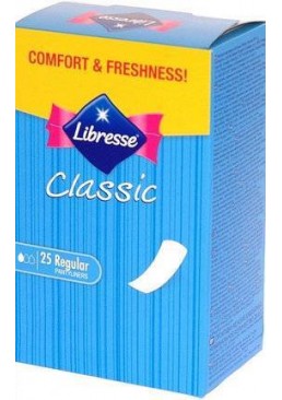 Ежедневные гигиенические прокладки Libresse Pantyliners Classic, 25 шт 